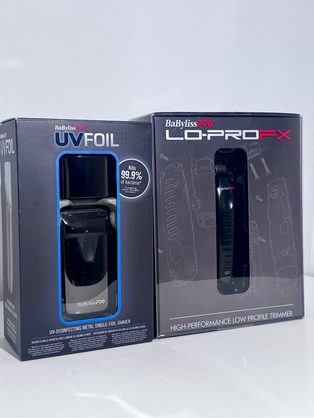 BaBylissPRO Grooming Bundle | UV Foil Shaver + LO-PROFX Trimmer Set